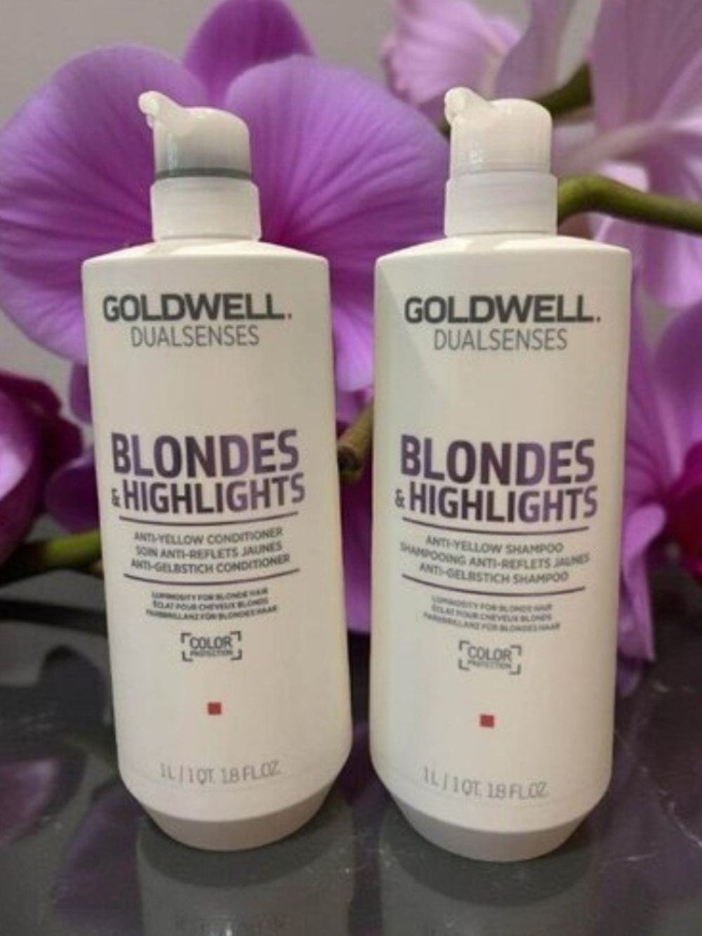 Goldwell Dualsenses Blondes & Highlights Anti-Yellow Shampoo & Conditioner Duo